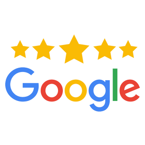 Reventa de importación Logotipo transfronterizo de Google EC con letras de colores debajo de cinco estrellas amarillas sobre fondo verde.